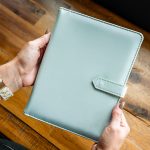 Custom Eco-Deluxe A5 Mini-Folio - Sage - 1