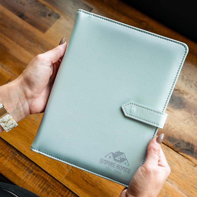 Custom Eco-Deluxe A5 Mini-Folio - Sage
