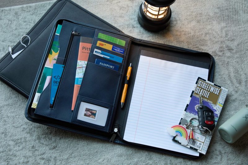 Custom Executive DuraHyde Zippered Padfolio with FSC® Mix Paper - 8