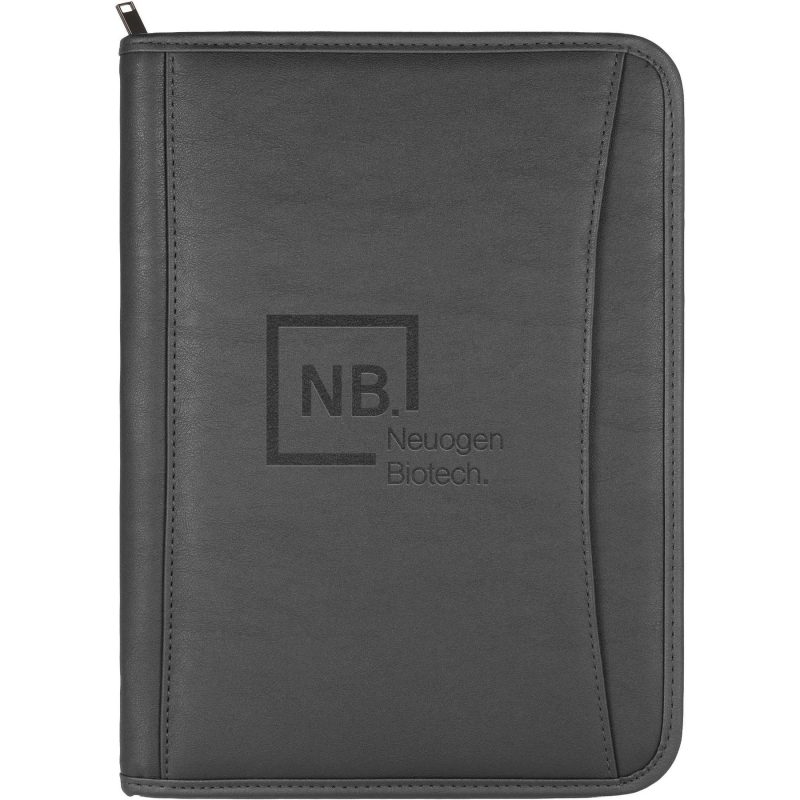Executive-DuraHyde-Zippered-Padfolio-with-FSC®-Mix-Paper-0600-10 Custom Executive DuraHyde Zippered Padfolio with FSC® Mix Paper