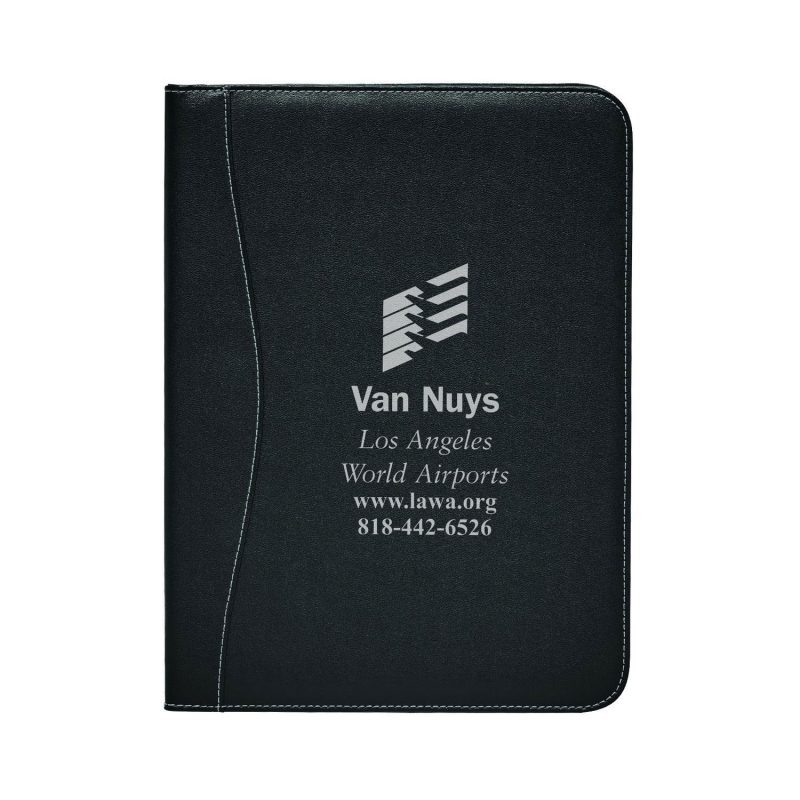 Custom Executive Stitched PVC Standard Size Padfolio - 3
