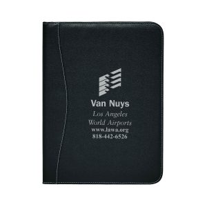 Custom Executive Stitched PVC Standard Size Padfolio