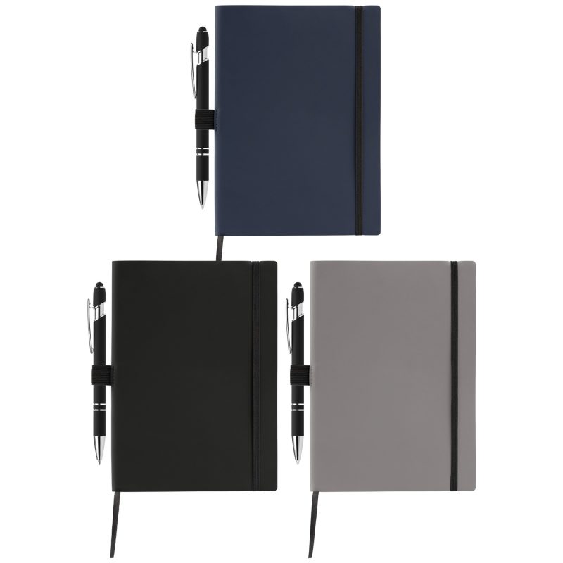 Custom Hemingway Recycled Soft Cover Journal & Pen Set – A5 - 1