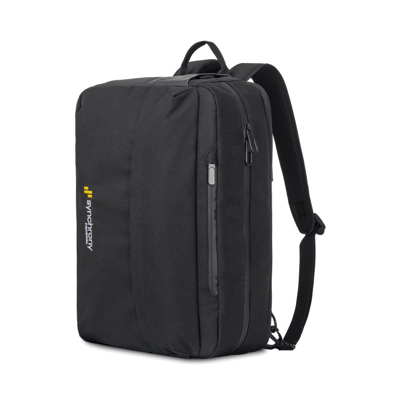 Custom Jackson Slim Convertible Laptop Portfolio - Black - 6