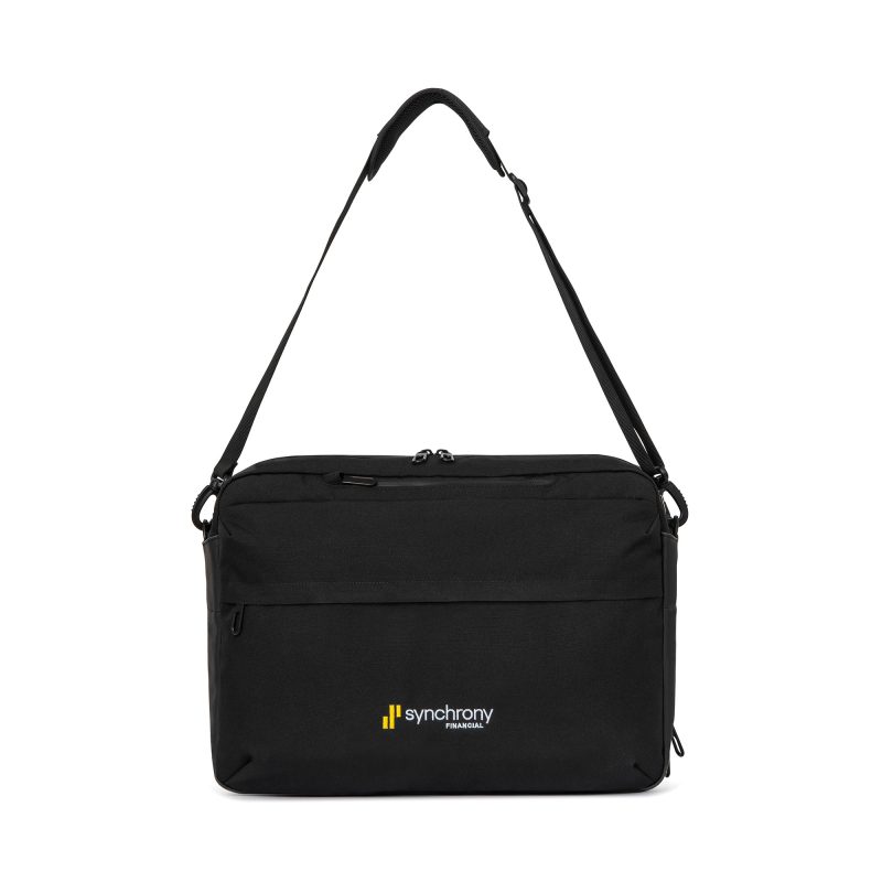 Custom Jackson Slim Convertible Laptop Portfolio - Black