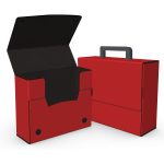 Custom Large Portfolio Briefcase Style w/ Elastic (13"x12"x4") - 1