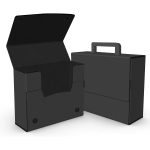 Custom Large Portfolio Briefcase Style w/ Elastic (13"x12"x4") - 3