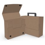 Custom Large Portfolio Briefcase Style w/ Elastic (13"x12"x4") - 8