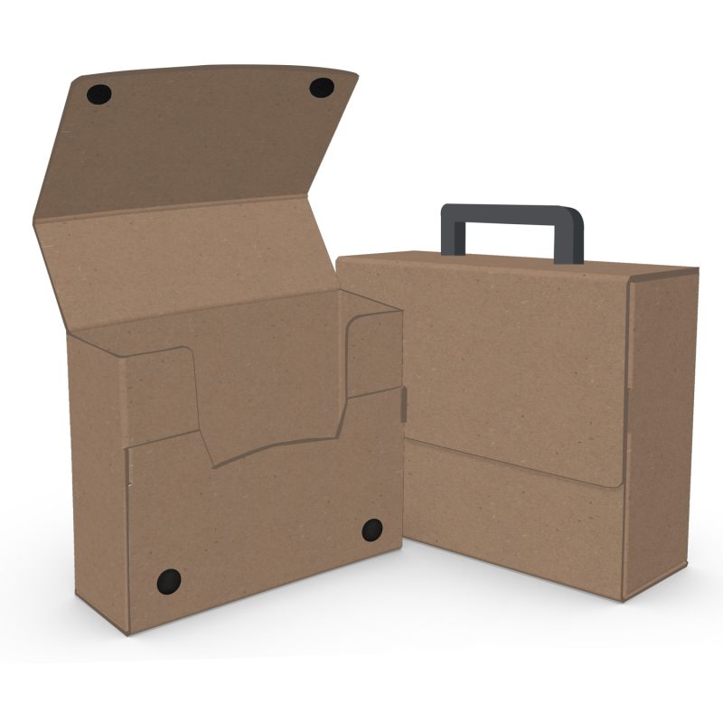 Custom Large Portfolio Briefcase Style w/ Elastic (13"x12"x4") - 8