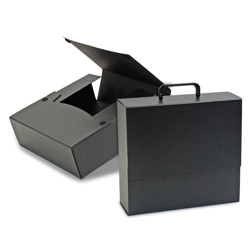 Large-Portfolio-Briefcase-Style-w-Elastic-13x12x4-BCC2 Custom Large Portfolio Briefcase Style w/ Elastic (13"x12"x4")