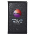 Custom Leather Look Padfolio With Sticky Notes & Flags - 3