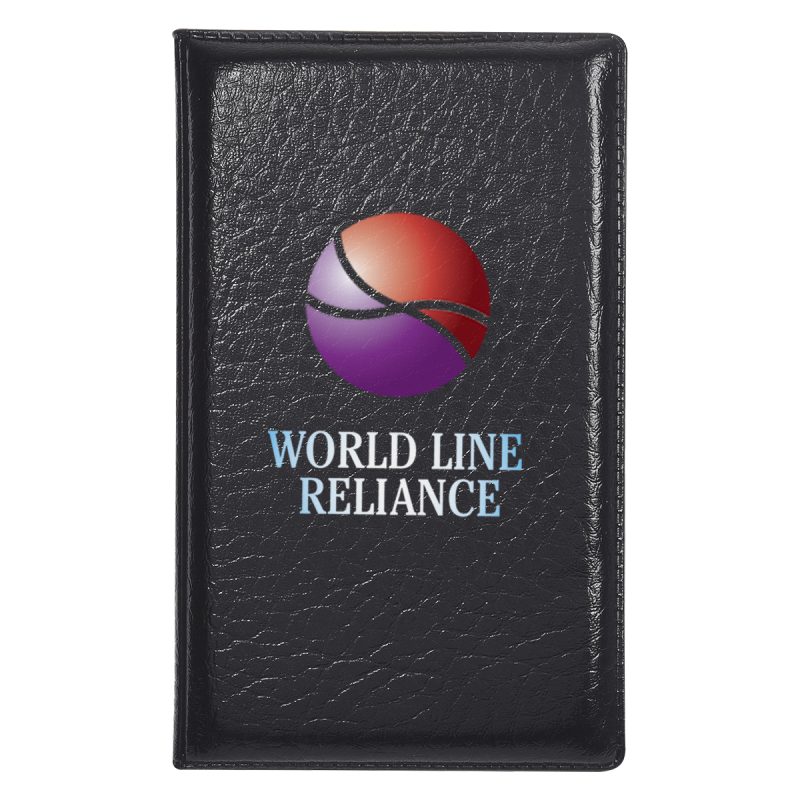 Custom Leather Look Padfolio With Sticky Notes & Flags - 4