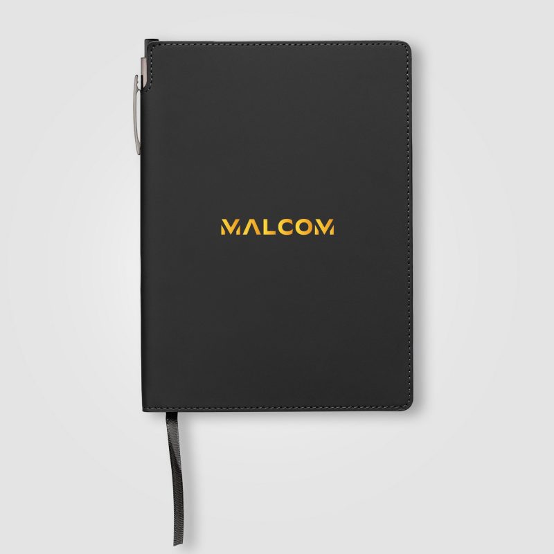 Custom Malmö Recycled PU Extended Pen Loop Journal & Pen Set - A5 - 2