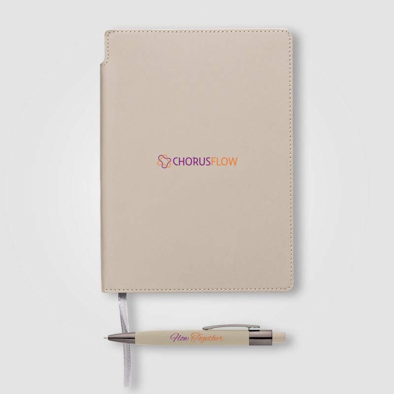 Custom Malmö Recycled PU Extended Pen Loop Journal & Pen Set - A5 - 3