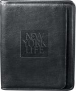 Custom Manhattan Zippered Padfolio with FSC® Mix Paper