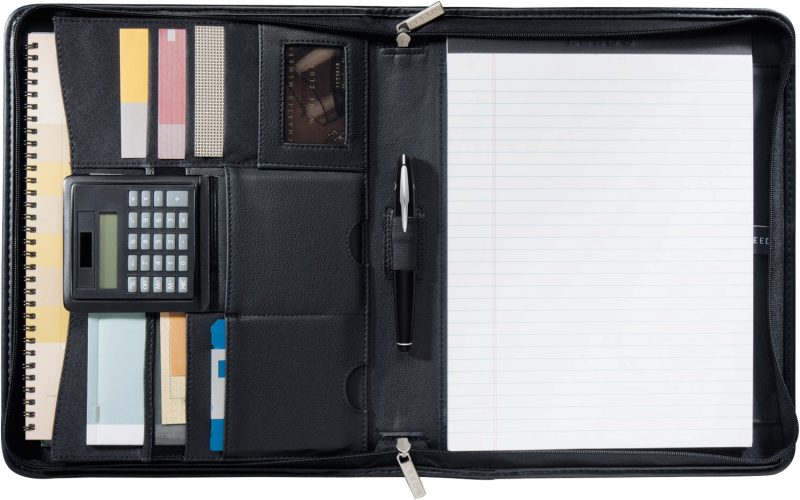 Custom Manhattan Zippered Padfolio with FSC® Mix Paper - 4