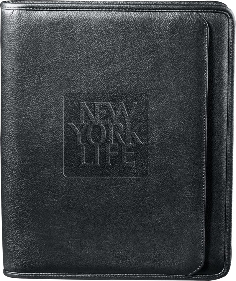 Custom Manhattan Zippered Padfolio with FSC® Mix Paper