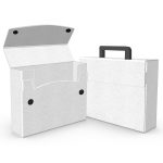 Custom Medium Portfolio Briefcase Style w/ Velcro (12.25"x9.5"x3") - 4