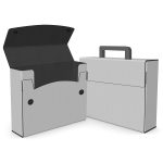 Custom Medium Portfolio Briefcase Style w/ Velcro (12.25"x9.5"x3") - 8