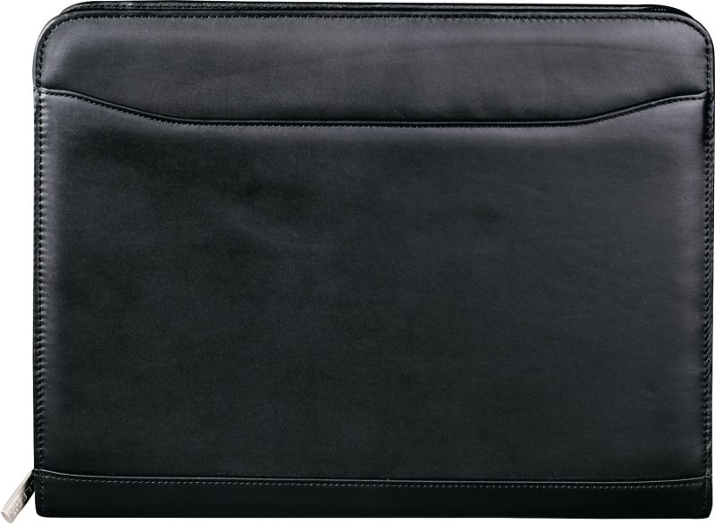 Custom Millennium Leather Zippered Padfolio with FSC® Mix Paper - 3