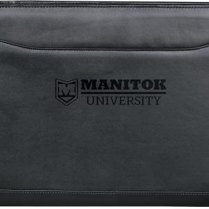 Custom Millennium Leather Zippered Padfolio with FSC® Mix Paper