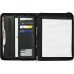 Custom Millennium Leather Zippered Padfolio with FSC® Mix Paper - 4