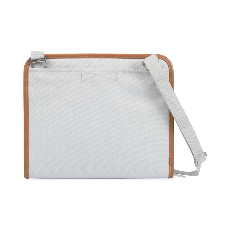 Custom Mobile Office Hybrid Padfolio - Quiet Grey Heather - 3