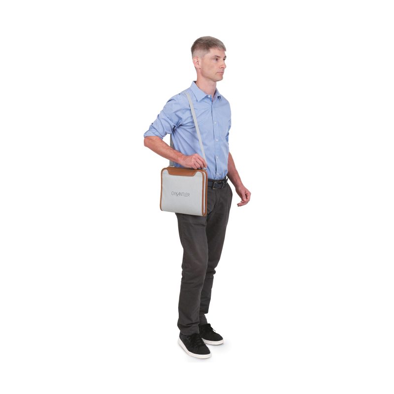 Custom Mobile Office Hybrid Padfolio - Quiet Grey Heather - 4