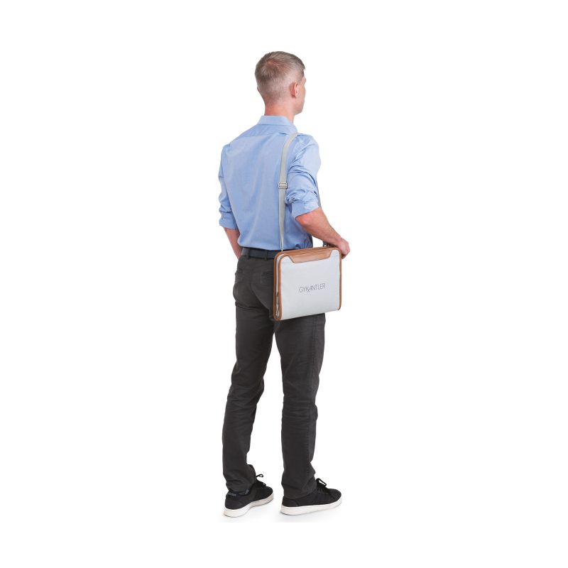 Custom Mobile Office Hybrid Padfolio - Quiet Grey Heather - 5