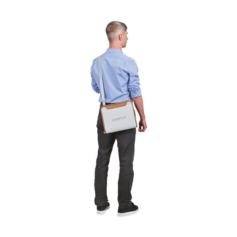 Custom Mobile Office Hybrid Padfolio - Quiet Grey Heather - 6