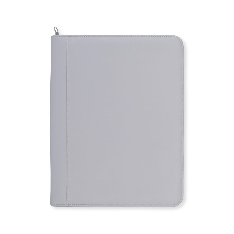 Custom Morgan Executive Zippered Padfolio - Greystone - 1