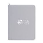 Custom Morgan Executive Zippered Padfolio - Greystone
