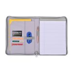 Custom Morgan Executive Zippered Padfolio - Greystone - 2