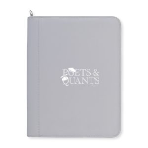 Custom Morgan Executive Zippered Padfolio - Greystone