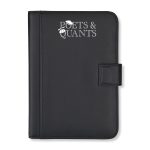 Custom Morgan Junior Magnetic Padfolio - Black