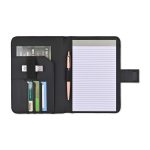Custom Morgan Junior Magnetic Padfolio - Black - 2