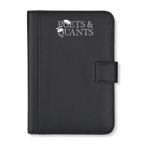 Custom Morgan Junior Magnetic Padfolio - Black
