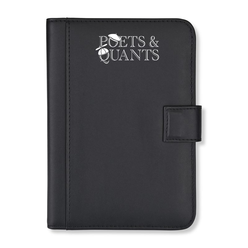 Custom Morgan Junior Magnetic Padfolio - Black
