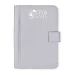 Custom Morgan Junior Magnetic Padfolio - Greystone