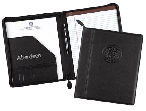 Custom New Englander Zippered Pad Folio