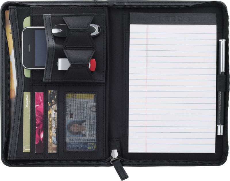 Custom Pedova™ Jr. Zippered Padfolio with FSC® Mix Paper - 4
