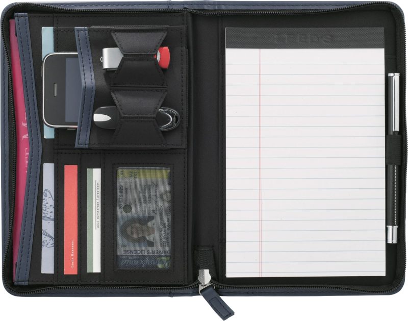 Custom Pedova™ Jr. Zippered Padfolio with FSC® Mix Paper - 7