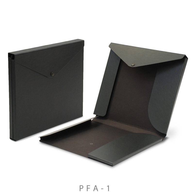 Custom Portfolio 2 Pocket Folder w/ Snap or Velcro (10"x12"x1.125") - 1