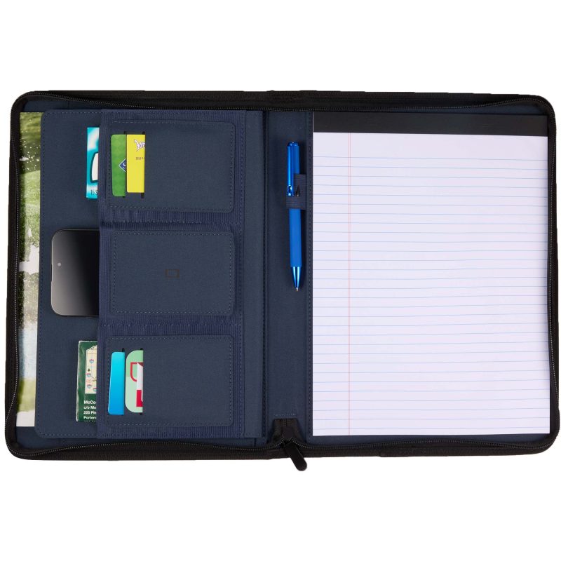 Custom Puffer Zippered Padfolio with FSC® Recycled Paper - 3