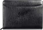 Custom Renaissance Italian Style Leather Zippered Padfolio with FSC® Mix Paper - 2