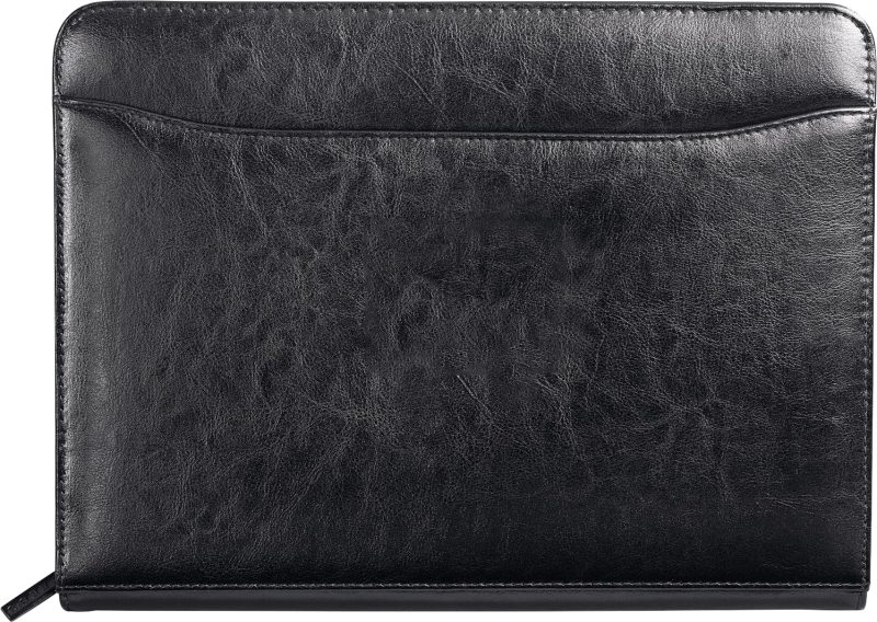 Custom Renaissance Italian Style Leather Zippered Padfolio with FSC® Mix Paper - 3