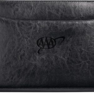 Custom Renaissance Italian Style Leather Zippered Padfolio with FSC® Mix Paper