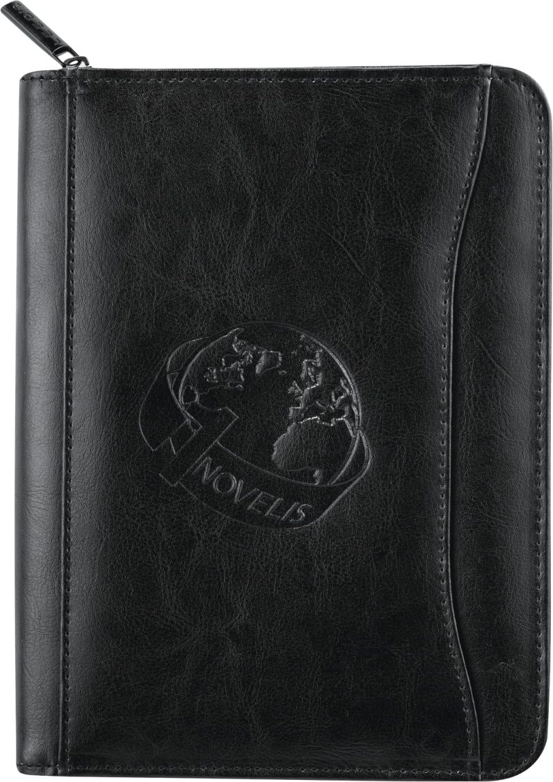 Custom Renaissance Jr. Zippered Padfolio with FSC® Mix Paper
