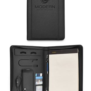 Custom Roma Tech Portfolio With Power Bank And Wireless Charger.