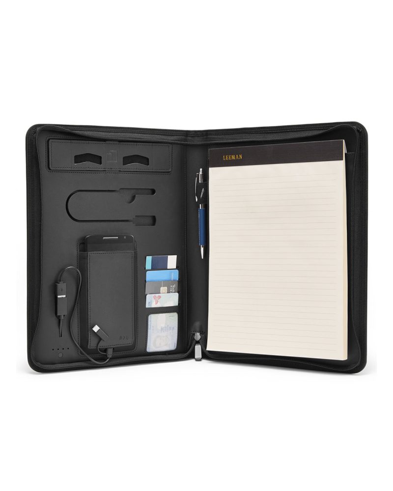Custom Roma Tech Portfolio With Power Bank And Wireless Charger. - 4